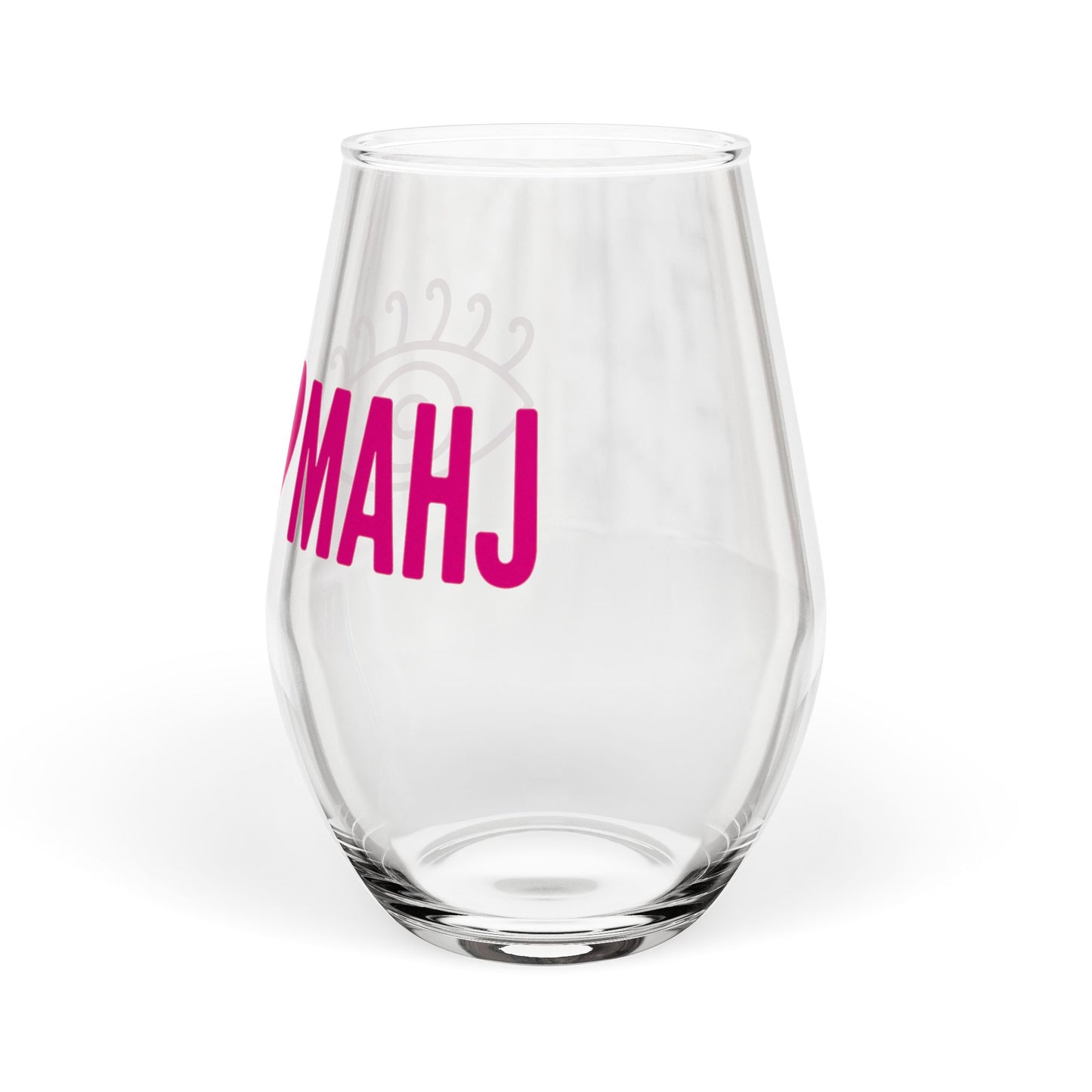 Mahjong Stemless Wine Glass | 11.75oz