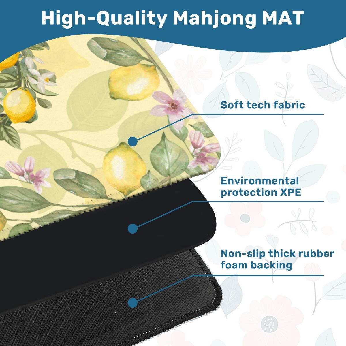 Lemons in the Sunshine Mahjong Mat
