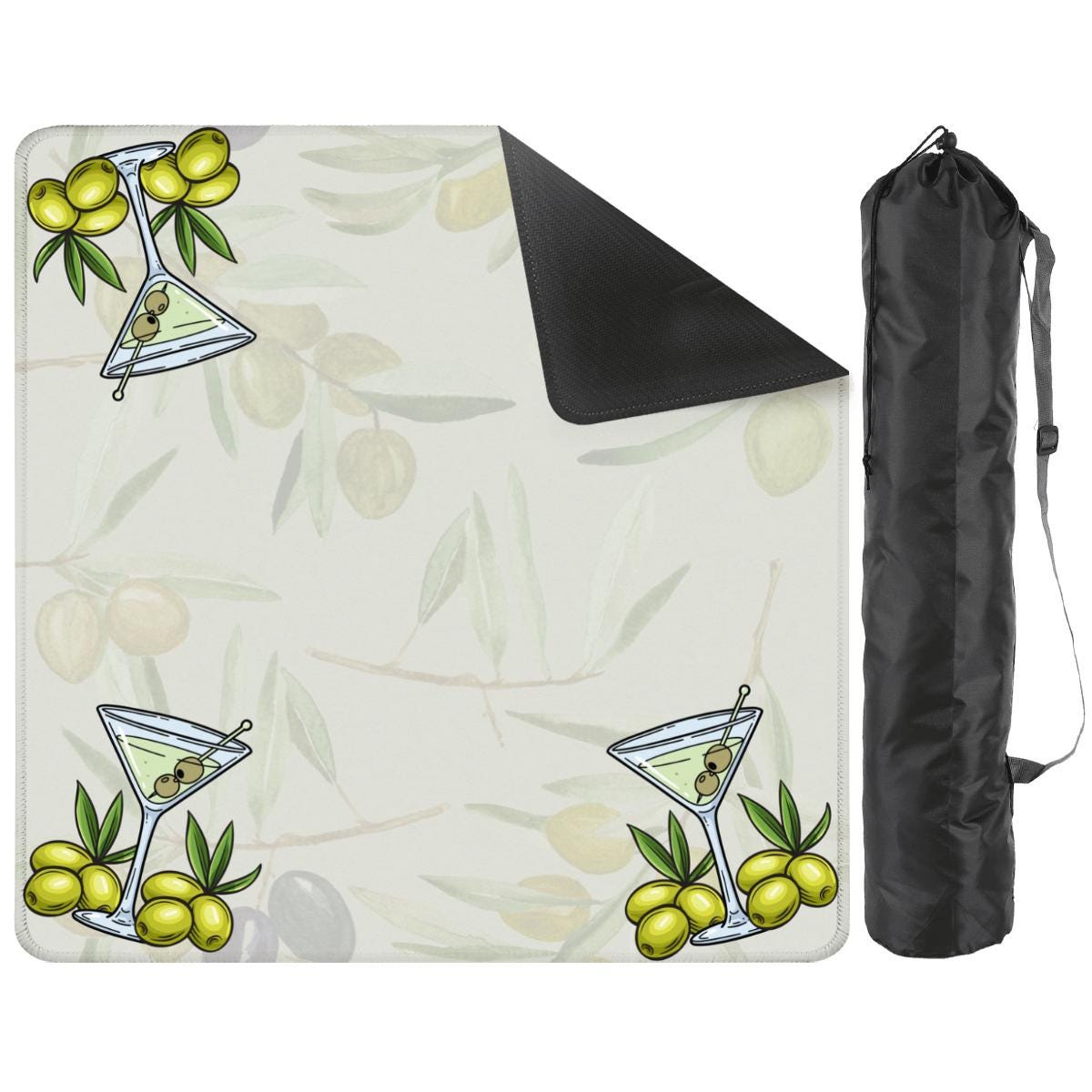 Martini Neutral Mahjong Mat: Mahj Game Tabletop (31.5-inch)