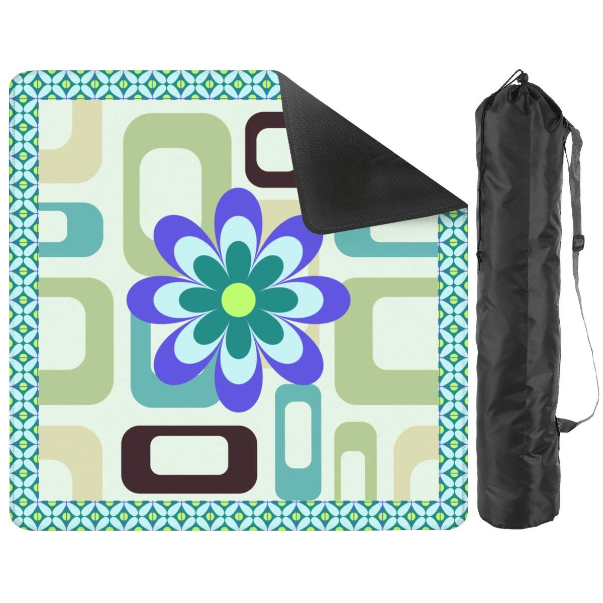 Groovy Vibes Travel Mahjong Mat (20.9 x 20.9 inch)