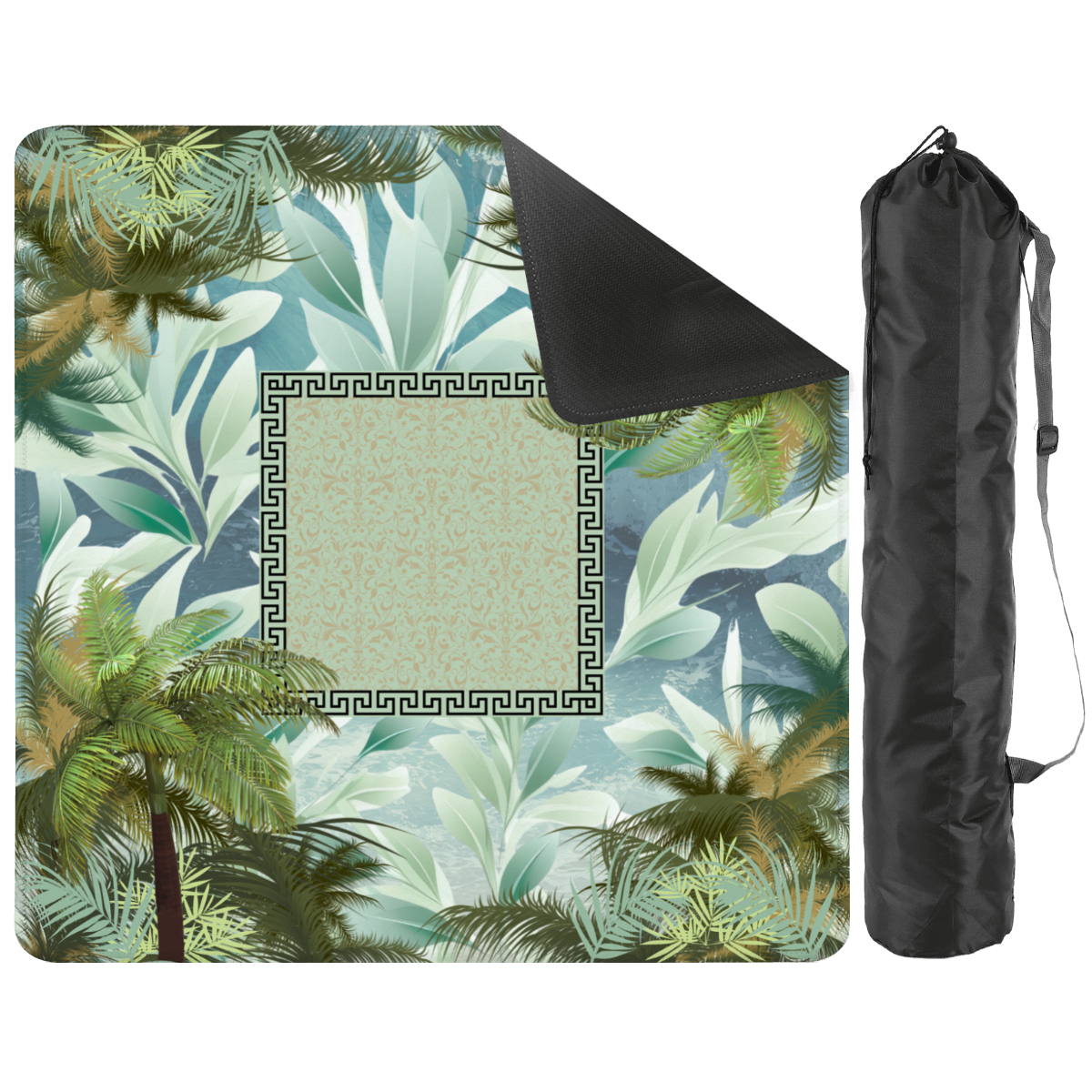 Blowing Palms Mahjong Mat: Mahj Game Tabletop (31.5-inch)