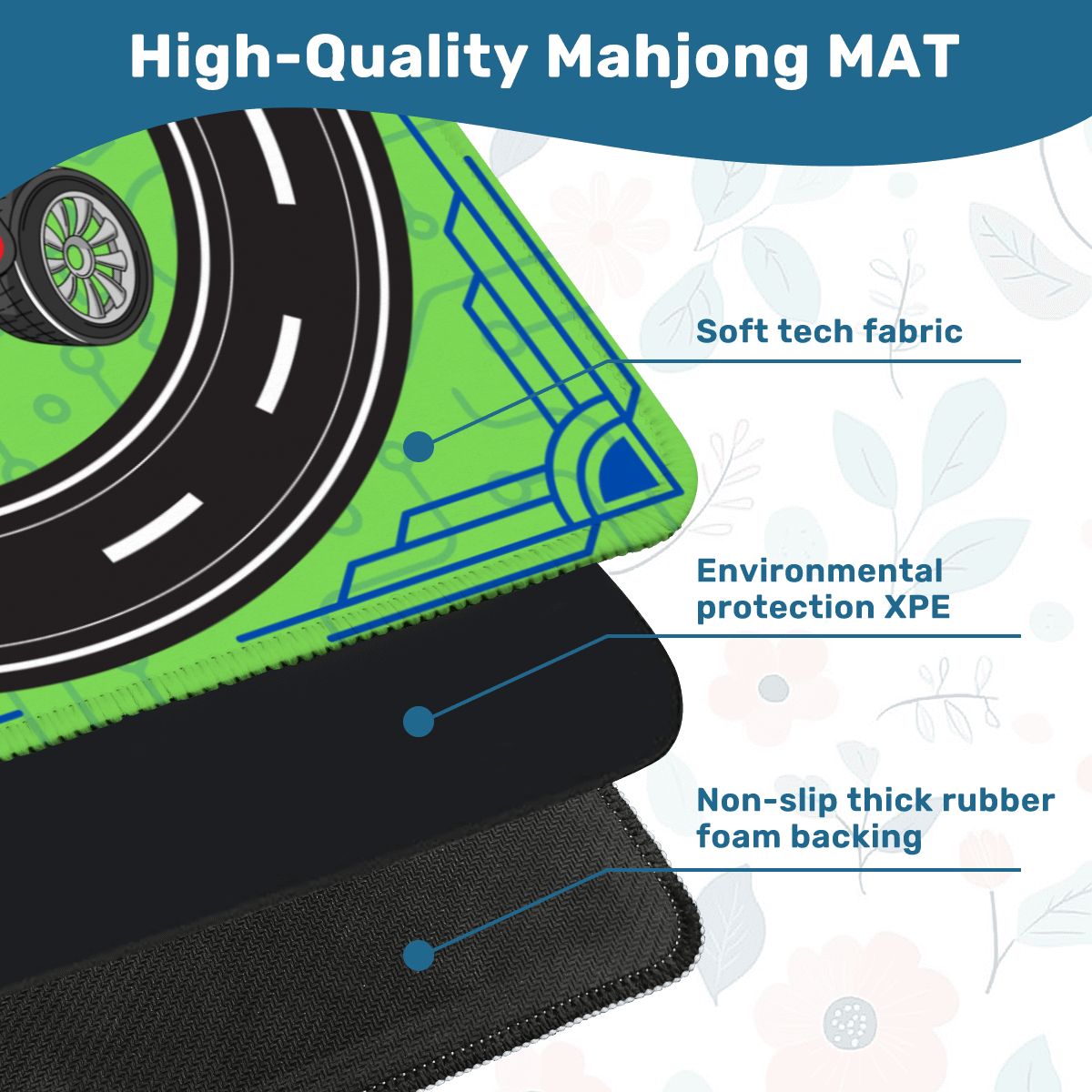 Detroit Motors Mahjong Mat