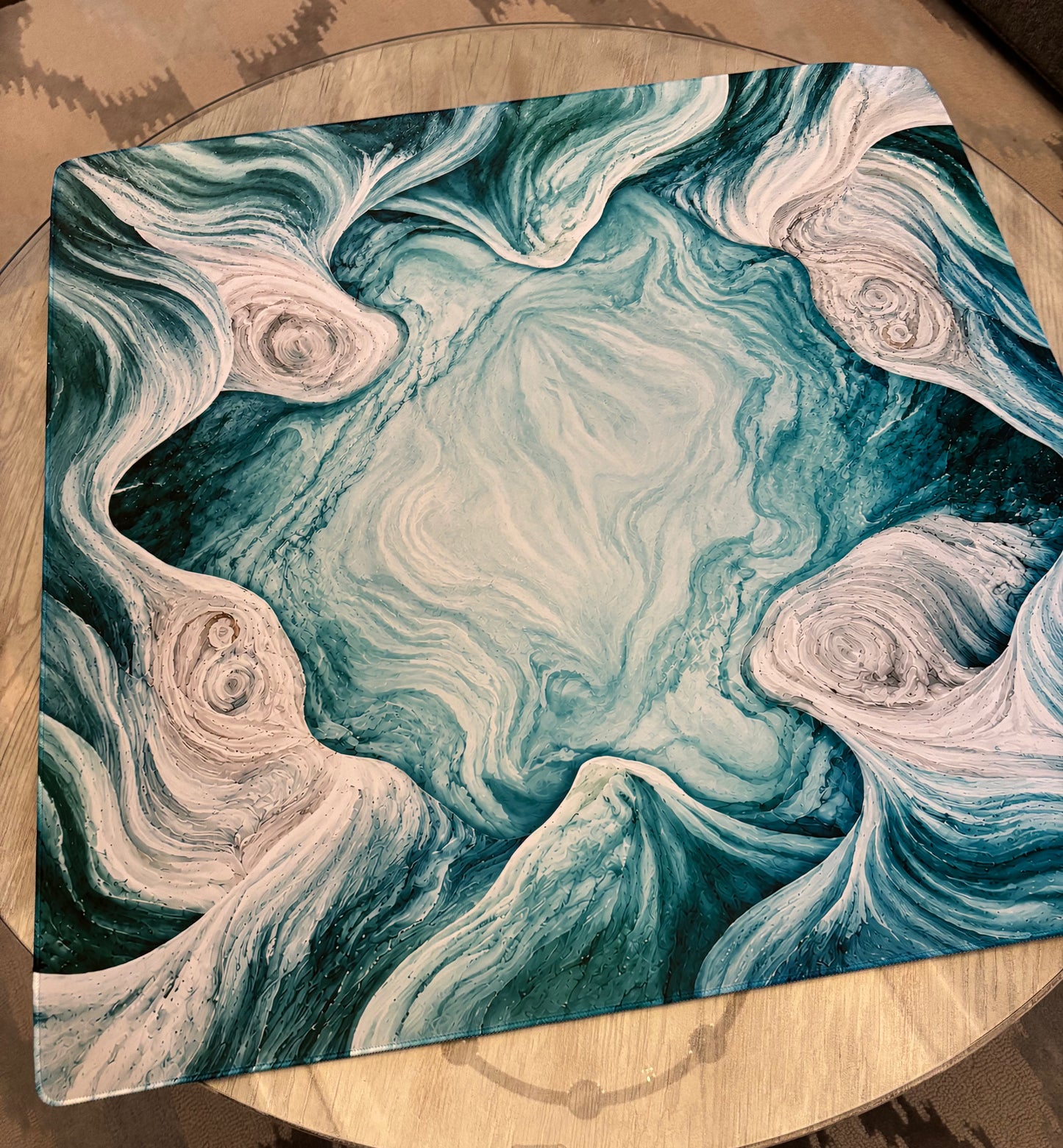 Agate Whirlpool Neoprene Mahjong Mat