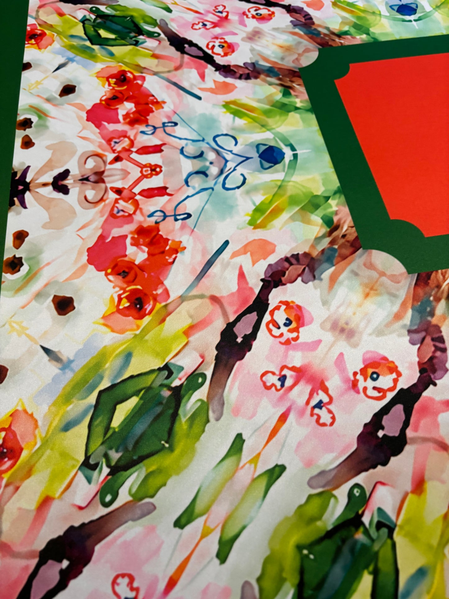Merry & Bright, Holiday Prism Artist Collab Neoprene Mahjong Mat