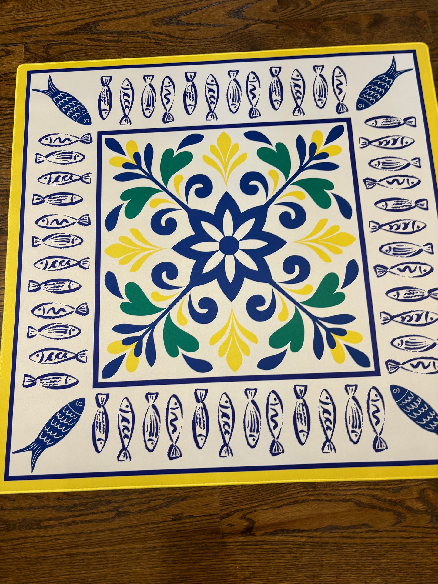 Amalfi Fish Neoprene Mahjong Mat