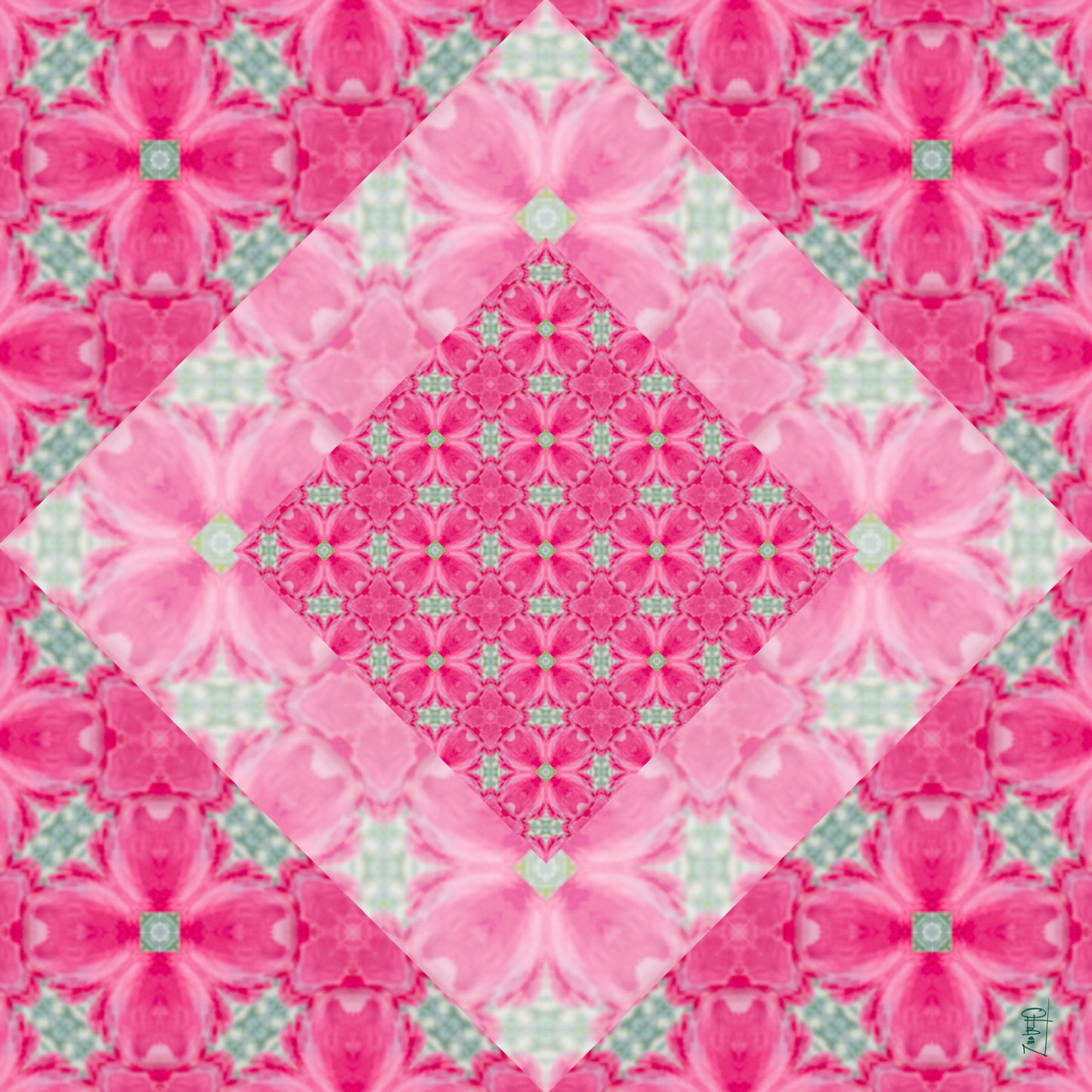 Leatherette Pink Pattern no. 35