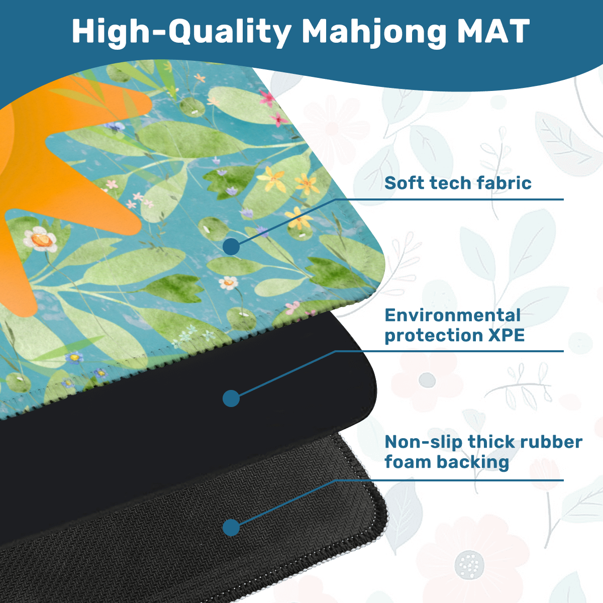 Wildflowers Sunshine Mahjong Mat