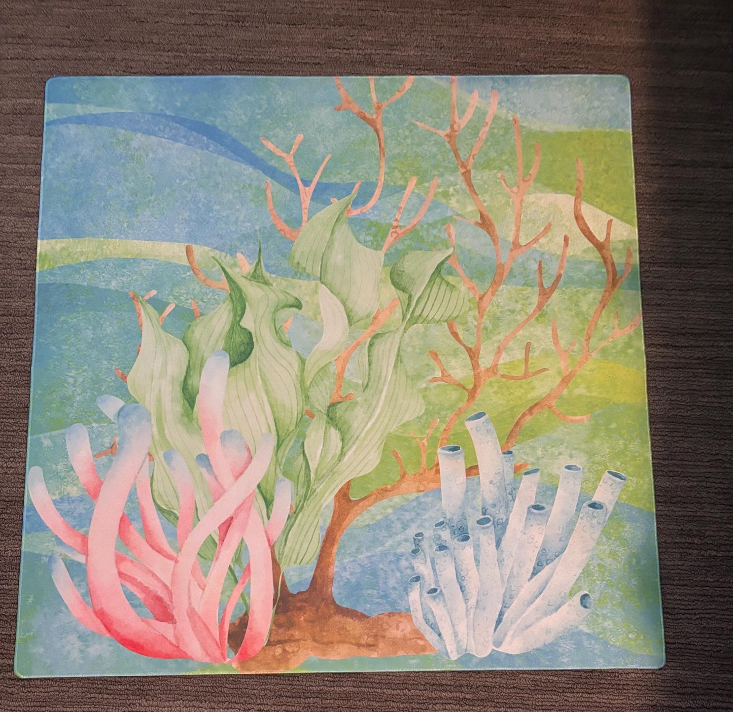 Coral Lake Mahjong Mat Tabletop