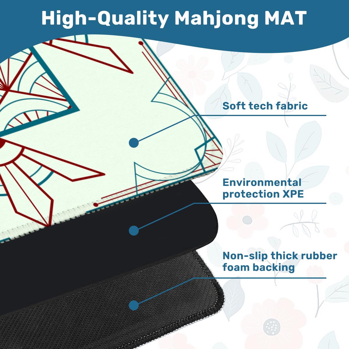 Bam Deco Mahjong Mat: Mahj Game Tabletop