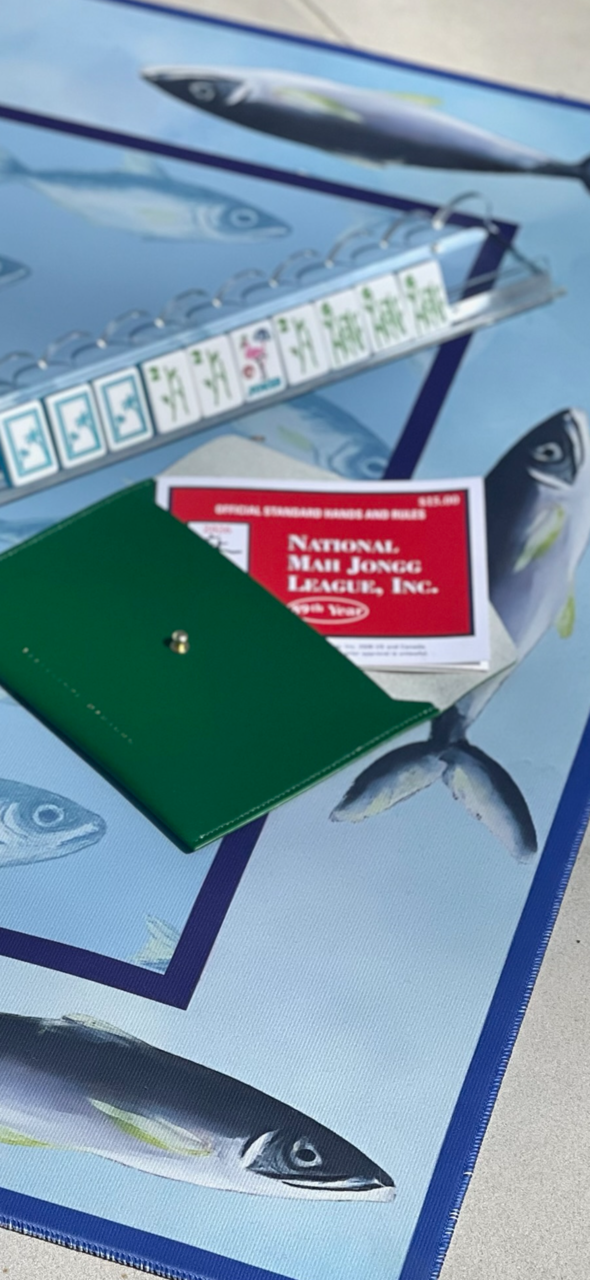 Fish Border Artist Collab Mahjong Mat