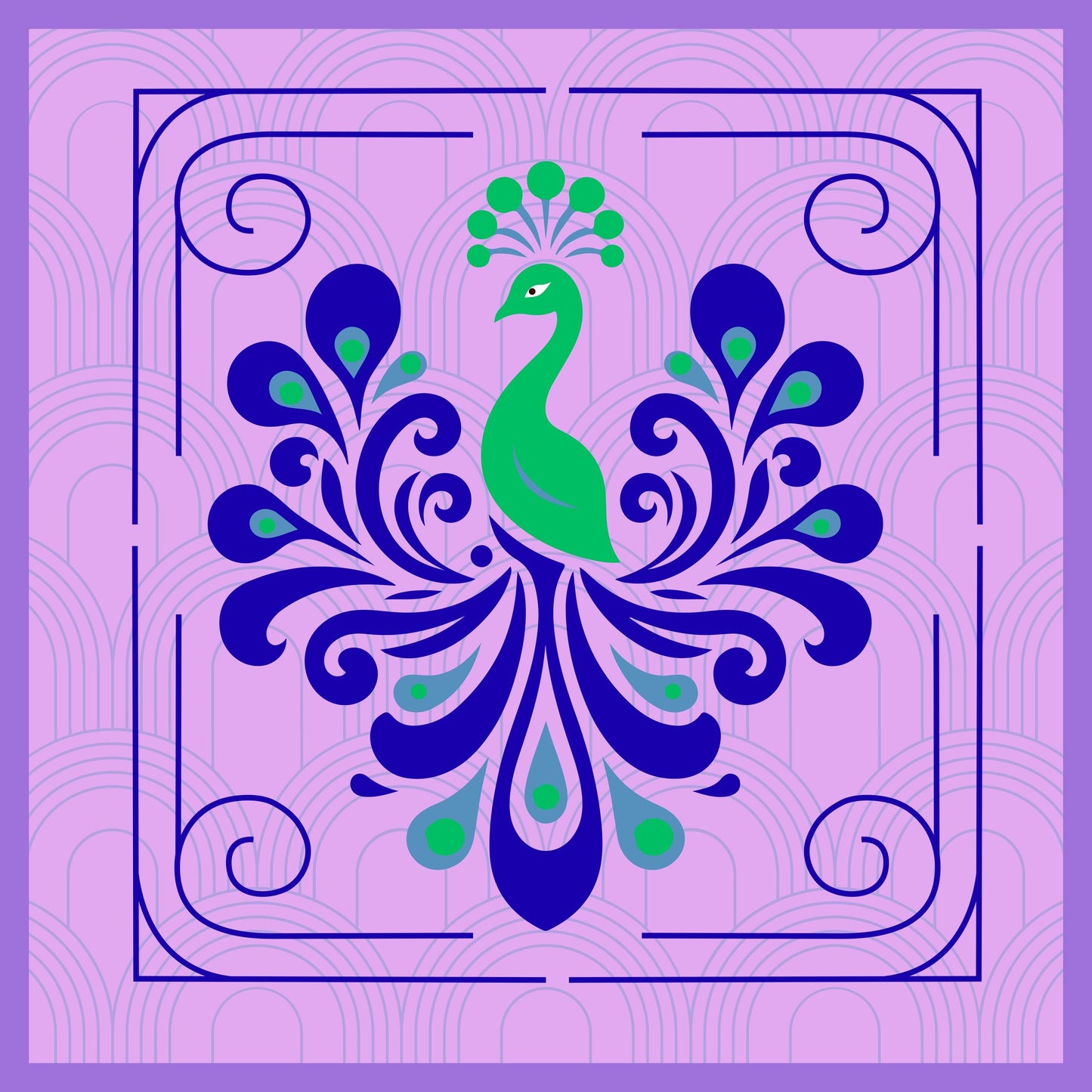 Pretty as a Peacock Mahjong Mats