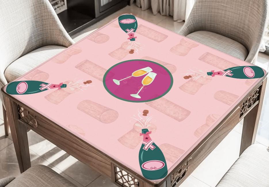 Champagne Toast Mahjong Mat