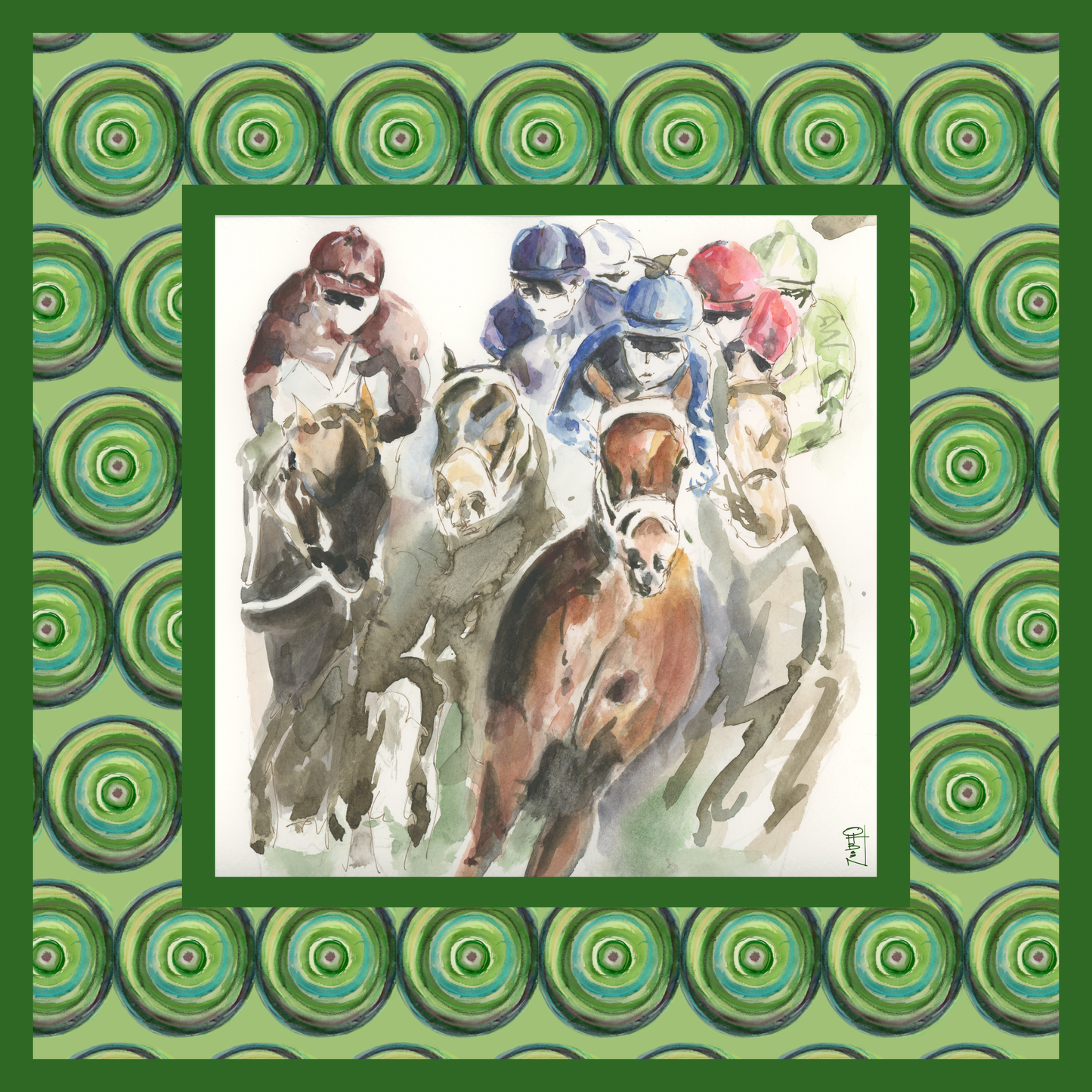 Triple Crown with Instructions Artist Collab 33 inch Mahjong Mat