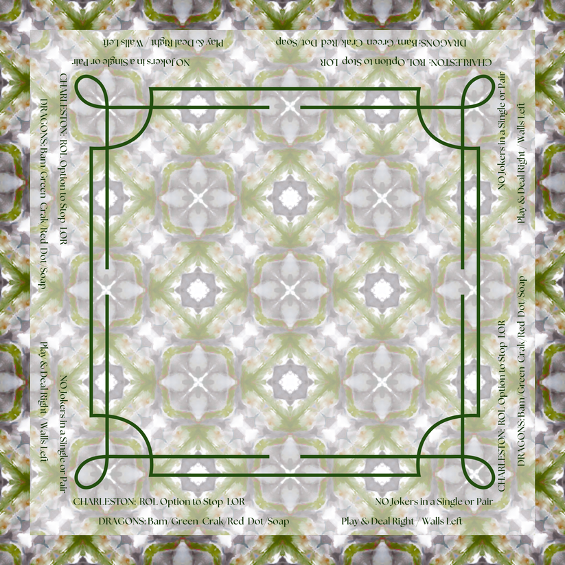 Diamond Pattern with Directions Artist Collab 33 inch Mahjong Mat – Let ...