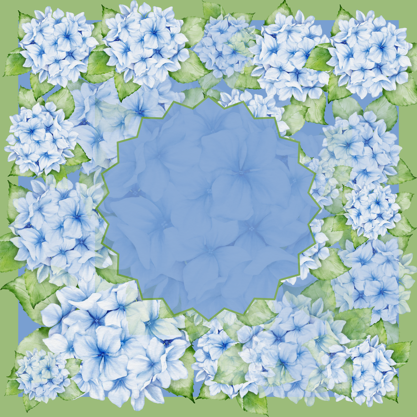 Sea of Hydrangeas Leatherette