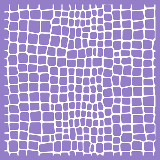Lavender Gator Skin Neoprene Mahjong Mat