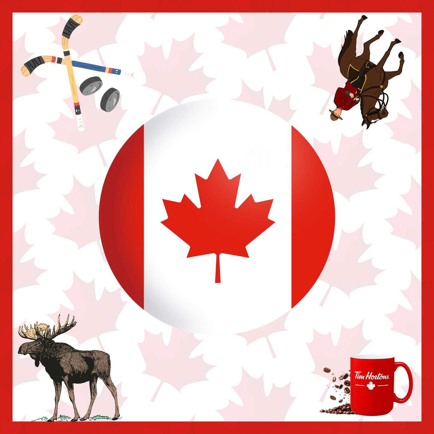 Oh Canada! Neoprene Mahjong Mat