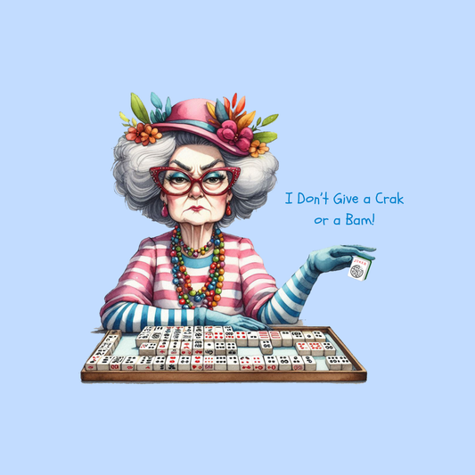 Funny Lady Neoprene Mahjong Mat