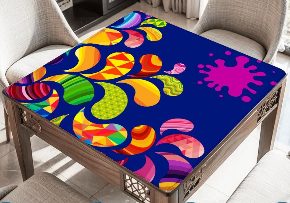 Color Explosion Mahjong Mat