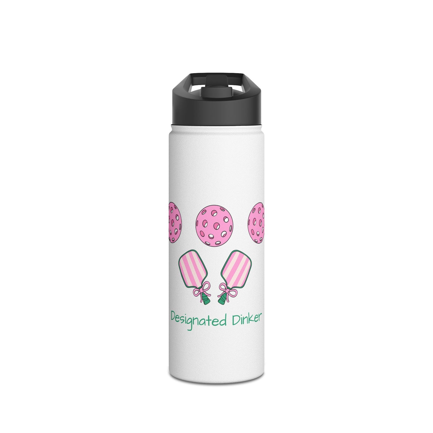 Designated Dinker Pickleballer Stainless Steel Water Bottle