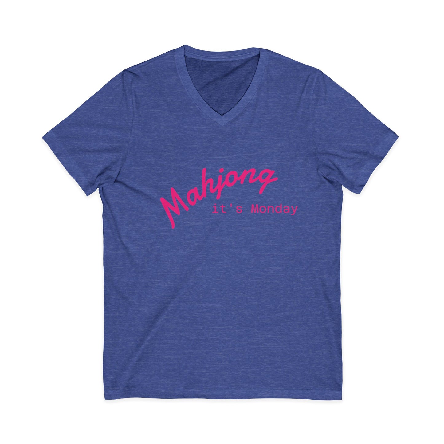 Mahjong it's Monday Tee | Mahjong V-Neck Shirt, Mahjong Lover Top