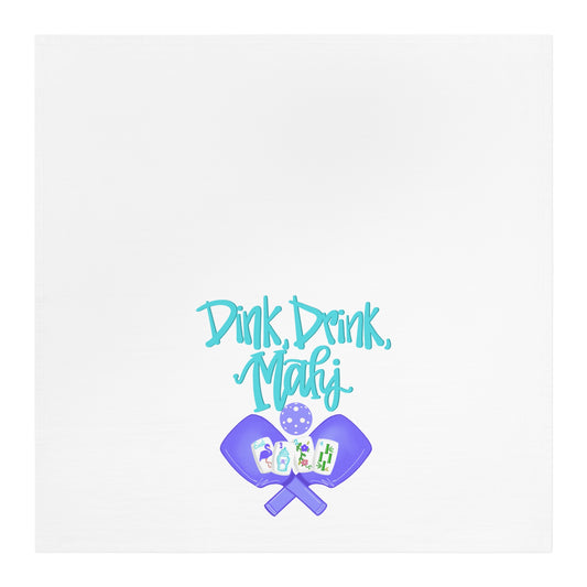 Everyone Loves a  Mahjong &Pickleball Tea Towel, Funny Kitchen Towel, Gift for Mahj and Pickleball, Playful Home Decor