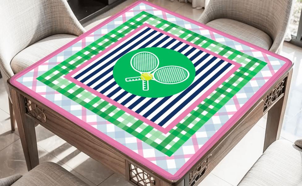 Tennis Club Mahjong Mat