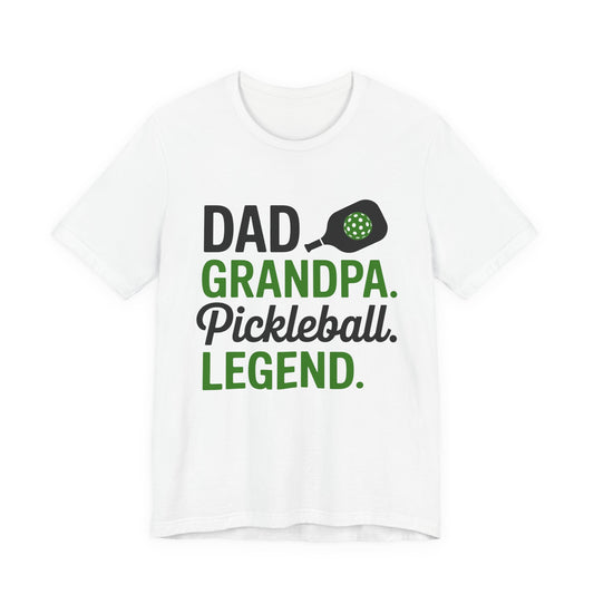 Pickleball Legend Tee: Celebrate Dad & Grandpa, Gift for Sports Lovers, Father's Day, Family Gatherings, Casual Wear