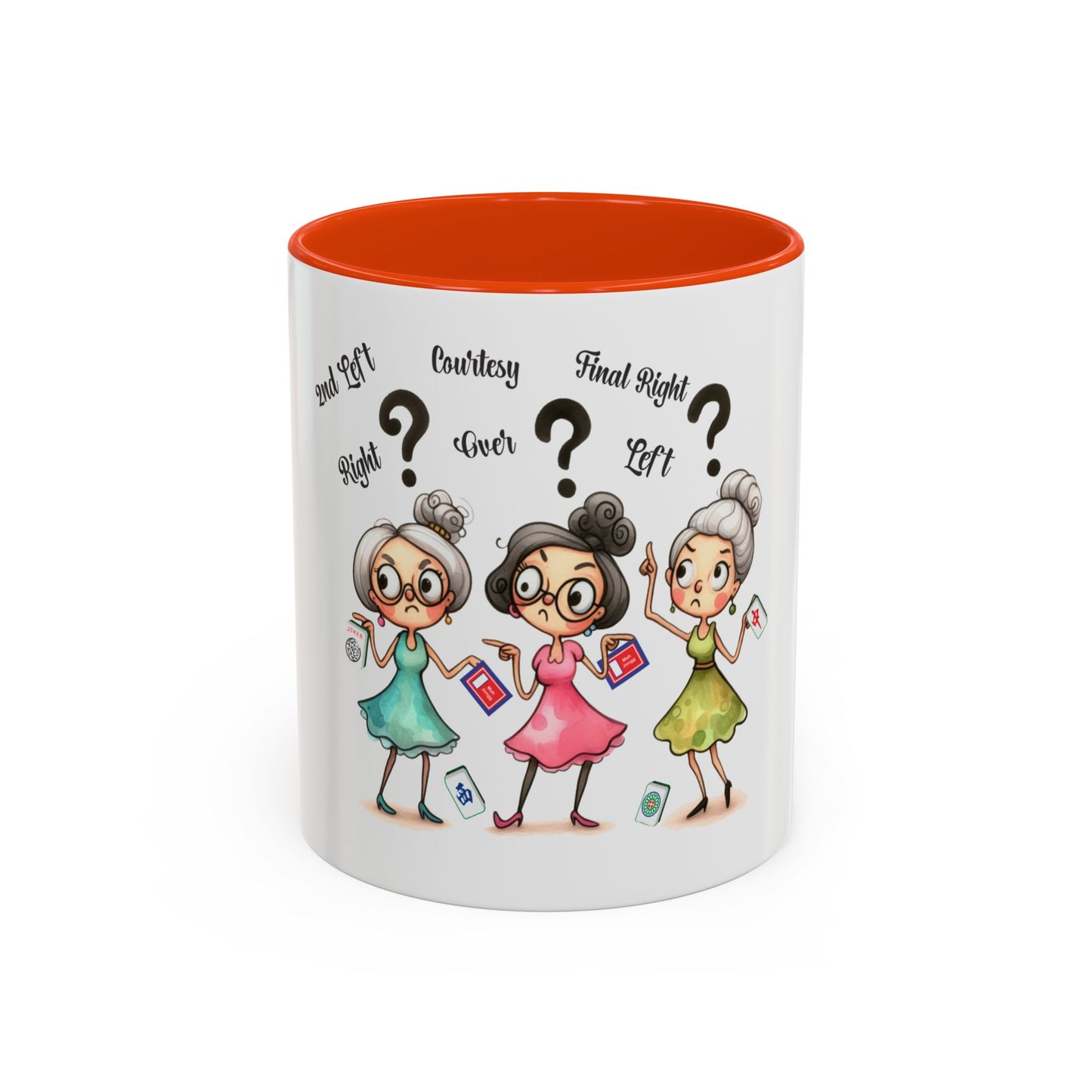 Mahjong Cartoon Mug for Funny Gift, Cute Mahj Coffee Cups, Quirky Drinkware, Playful Mahjong