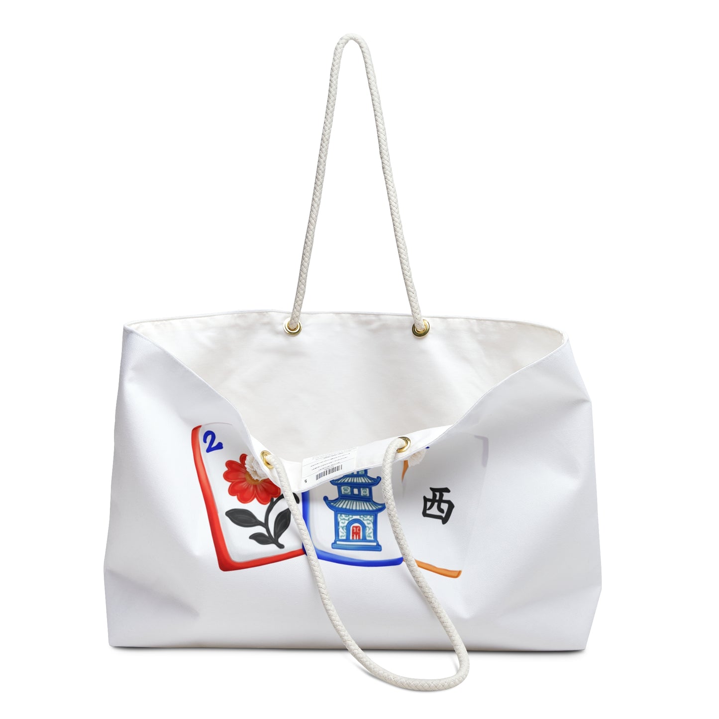 Stylish Mahjong Tile Tote Bag - The Perfect Travel Companion for Mahj Night, Weekend Getaways, Mah Jong Inspired