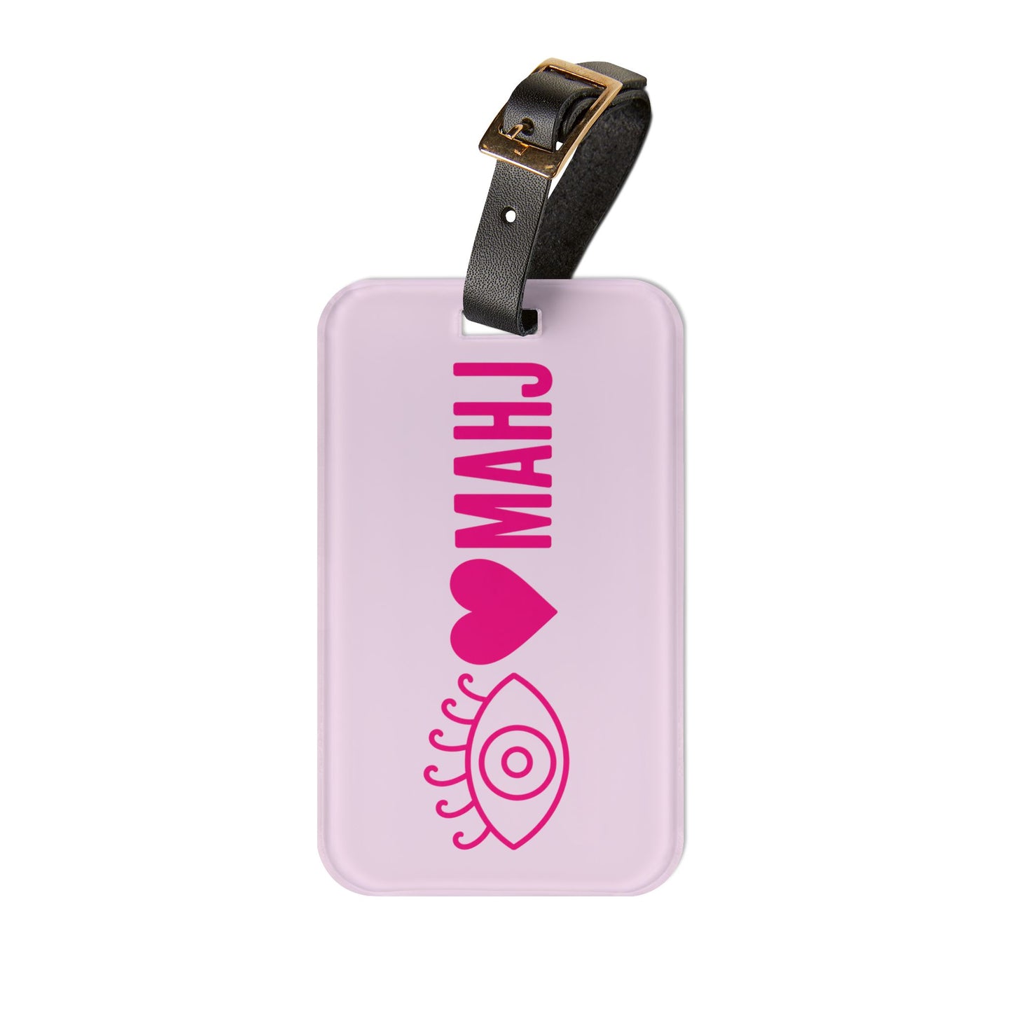 Heart MAHJ luggage tag | Mahjong travel ID tag