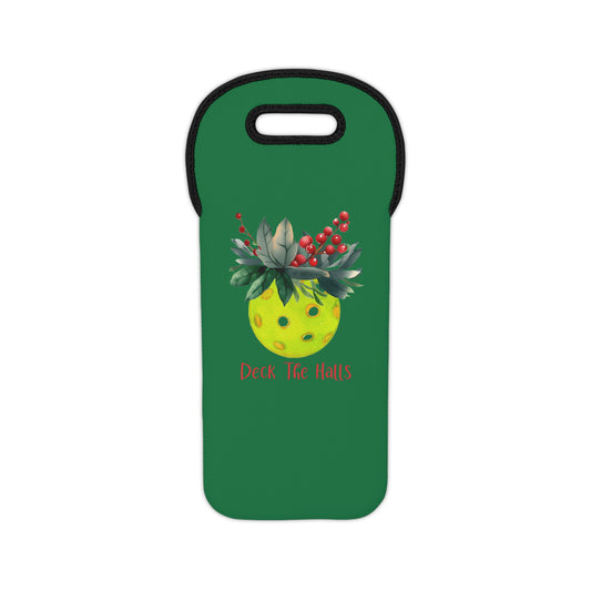 Pickleball Wine Tote Bag, Holiday Gift, Wine Tote, Christmas Party, Pickleball Wine Holder