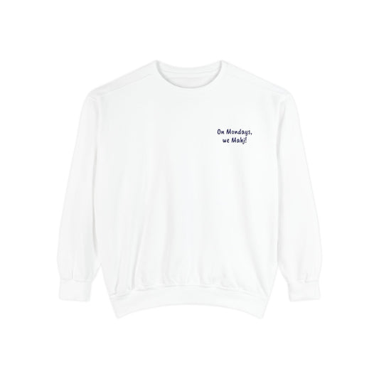 On Mondays, we Mahj! Embroidered Sweatshirt, perfect for the Mahjong Lover!