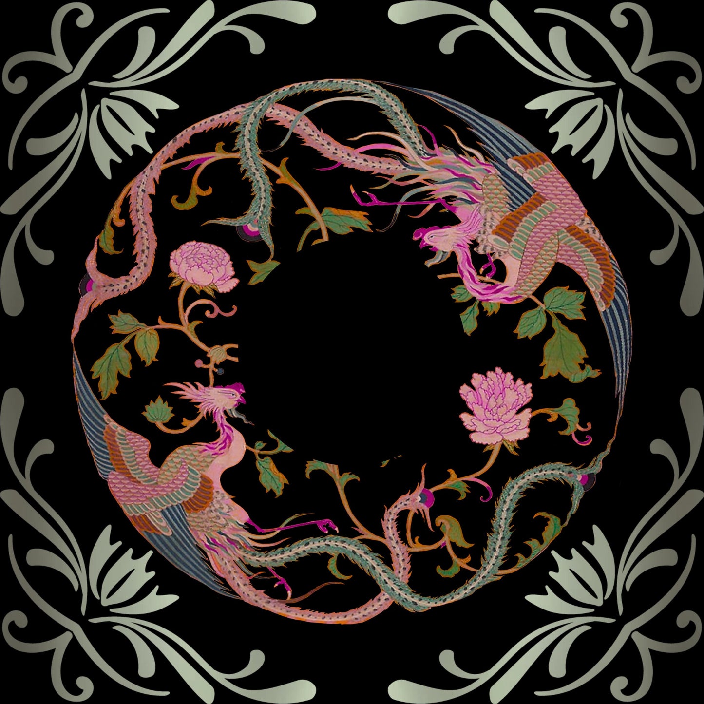 Rooster Sphere Mahjong Mat