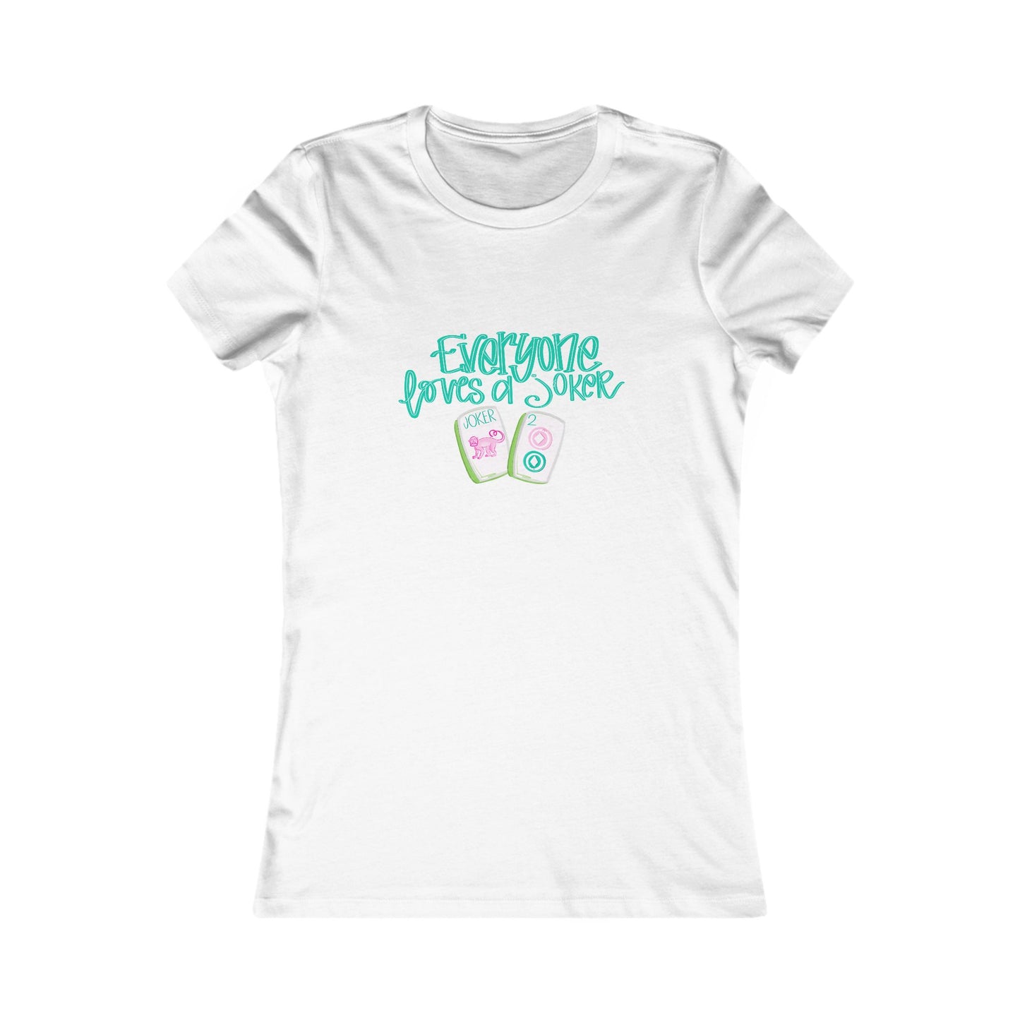 Women's Graphic Tee - Everyone Loves a Joker, Mahjong Summer Shirt, Mahj Casual Wear, Gift, Fun Summer Top, Vacation Outfit