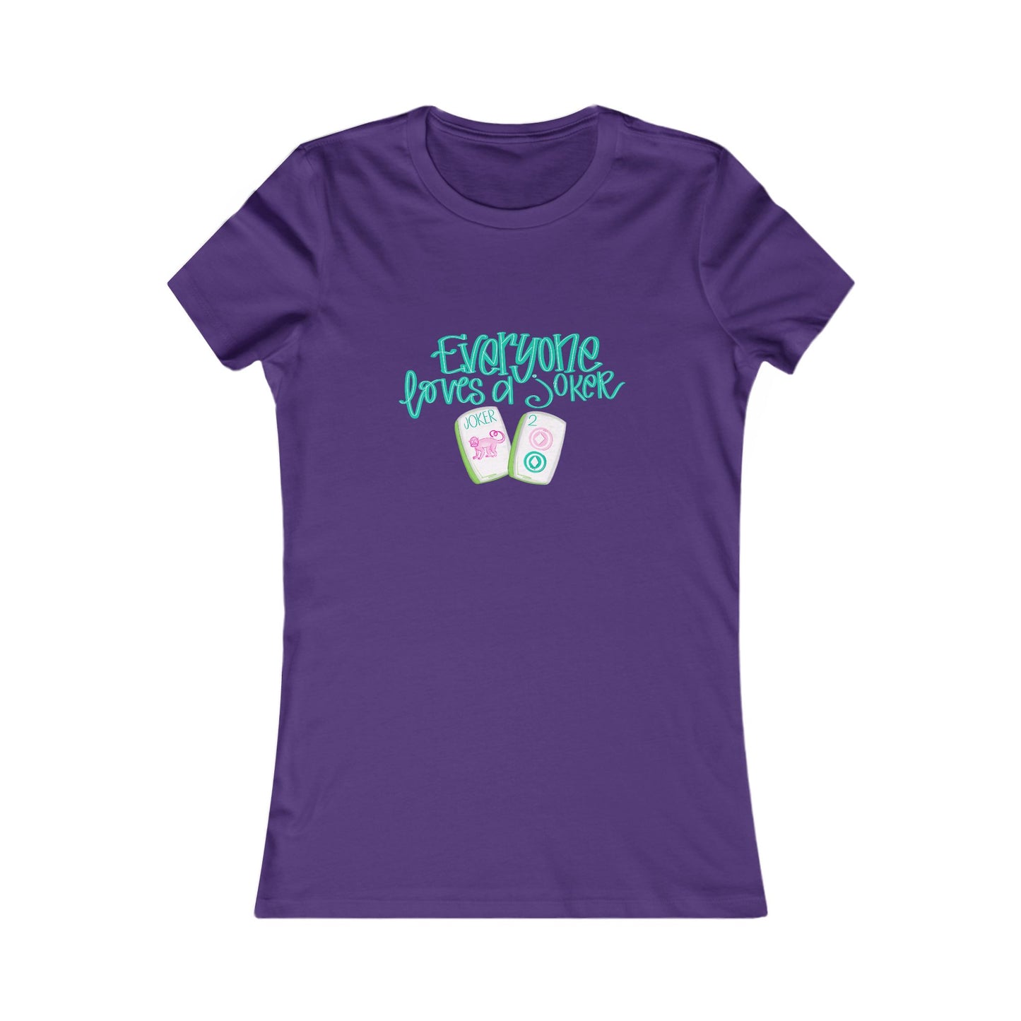 Women's Graphic Tee - Everyone Loves a Joker, Mahjong Summer Shirt, Mahj Casual Wear, Gift, Fun Summer Top, Vacation Outfit