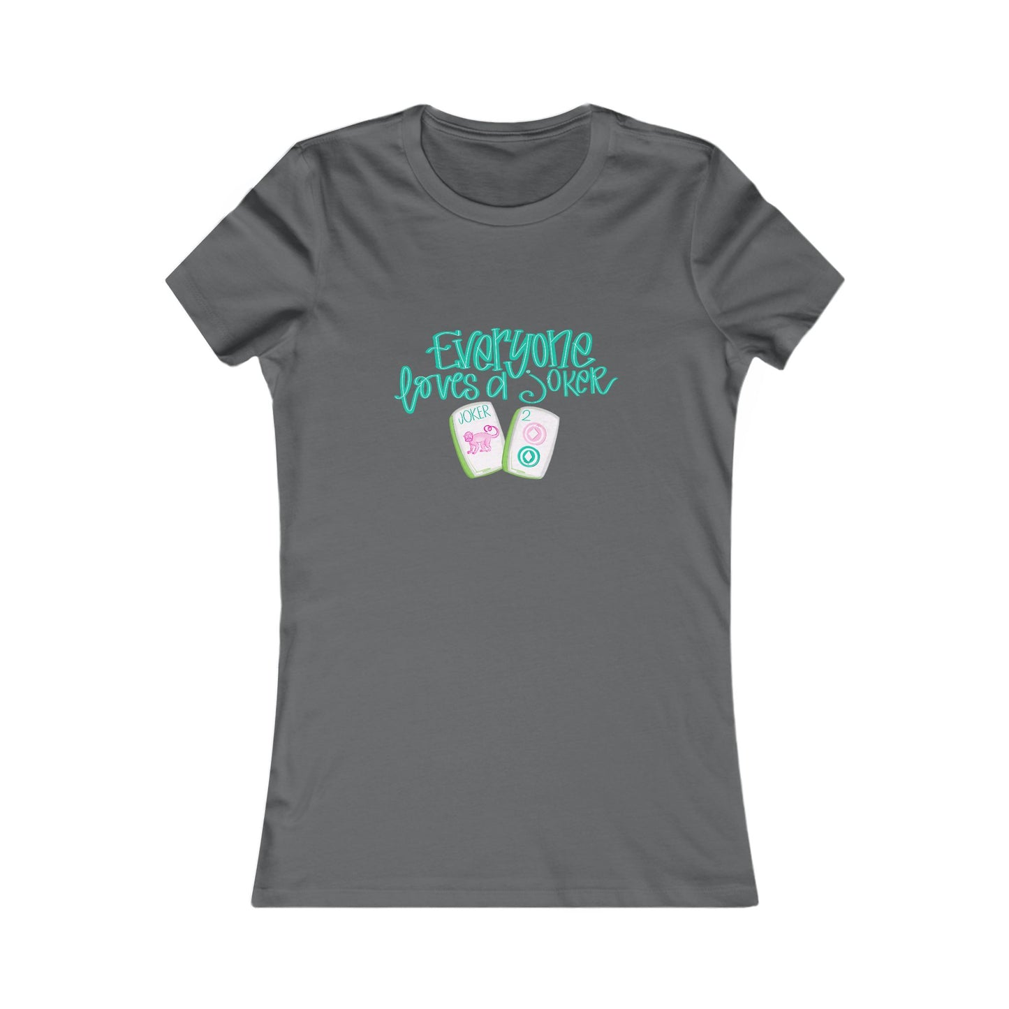 Women's Graphic Tee - Everyone Loves a Joker, Mahjong Summer Shirt, Mahj Casual Wear, Gift, Fun Summer Top, Vacation Outfit