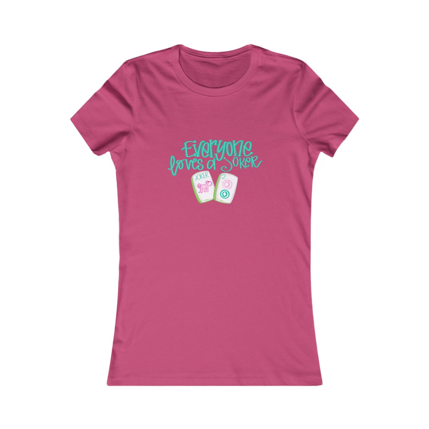 Women's Graphic Tee - Everyone Loves a Joker, Mahjong Summer Shirt, Mahj Casual Wear, Gift, Fun Summer Top, Vacation Outfit