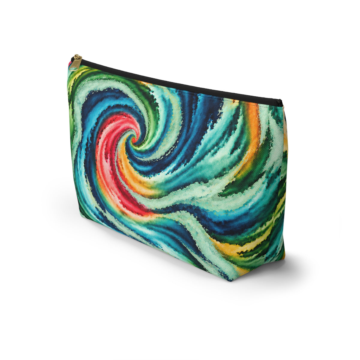 Vibrant Vortex Mahjong Tile Pouch