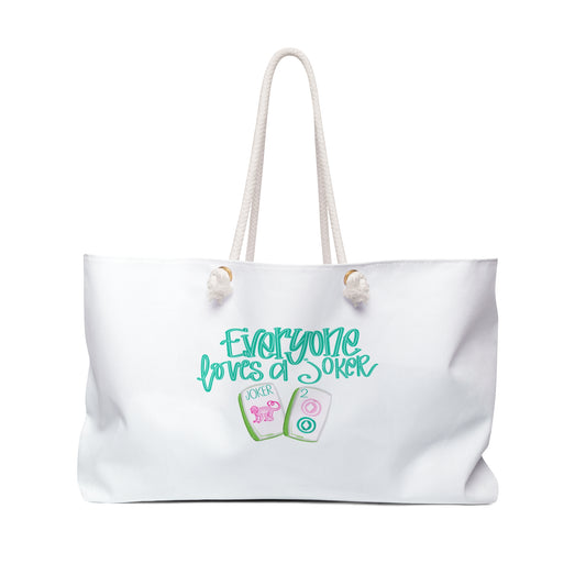 Everyone Love a Joker  Mahjong Tote Bag, Tote for Travel, Gift for Mahj Lovers, Funny Weekend Bag, Perfect for Holidays