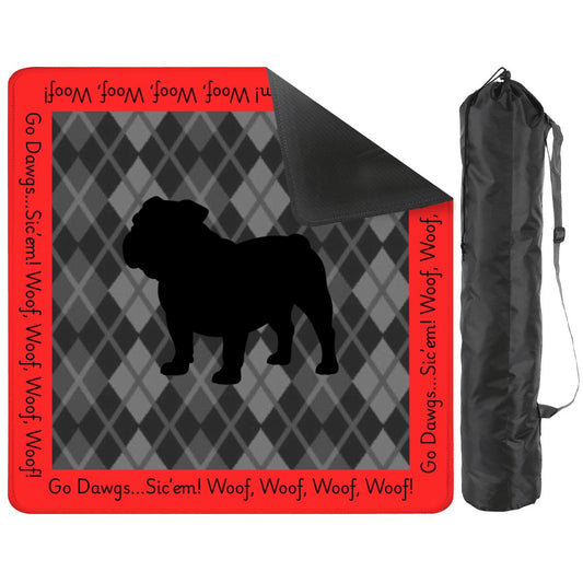 UGA Bulldogs Mahjong Mat: Mahj Game Tabletop (31.5-inch)