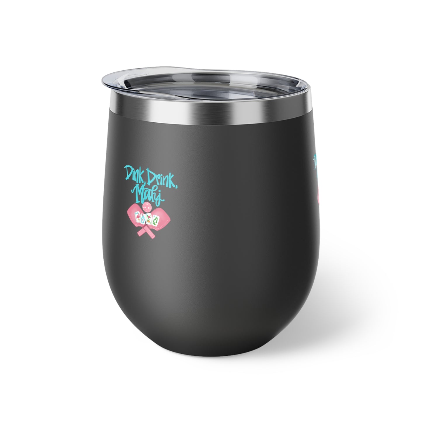 Dink Drink Mahj Stylish Copper Insulated Cup, Perfect for Pickleball and Mahjong Parties, Gifts, Outdoor Adventures, Travel Mugs, Tumblers