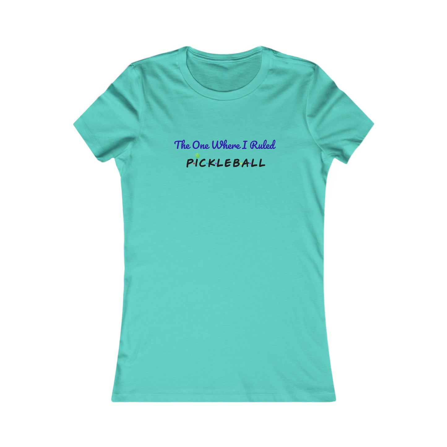 The One Where I Ruled Pickleball Fun Graphic Tee Shirt for Pickleball, FRIENDS Gifts