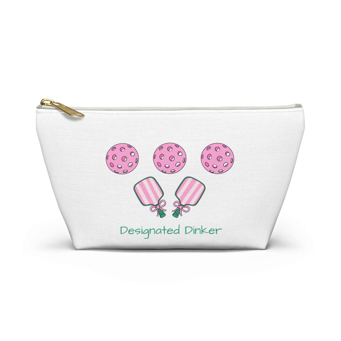 Cute Designated Drinker Accessory Pouch, Fun Makeup Bag, Cookie and Drink Pouch for Parties, Gifts for Friends, Pickleball Essential