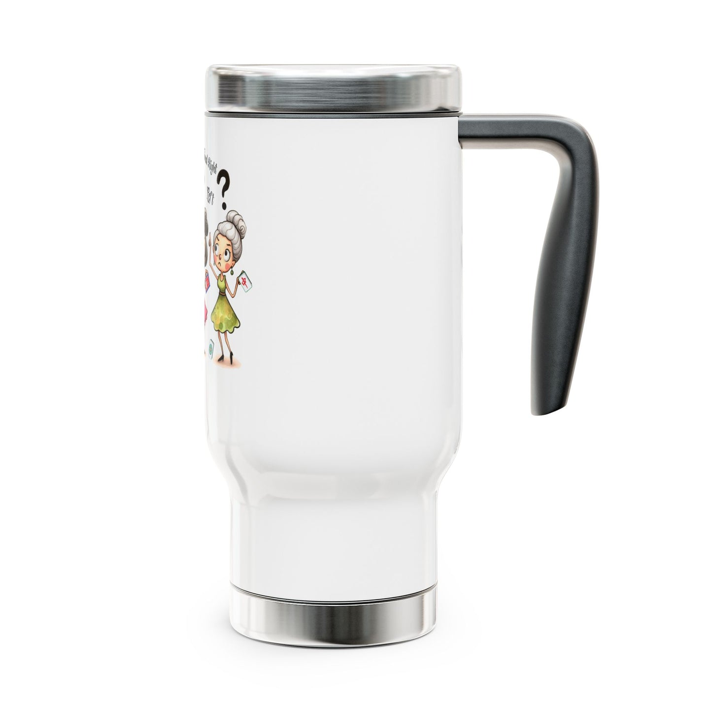Charleston Mahjong Travel Mug - Gift for Mahj Lovers, Insulated Coffee Cup, Adventure Travel, Birthday Gift, Everyday Use