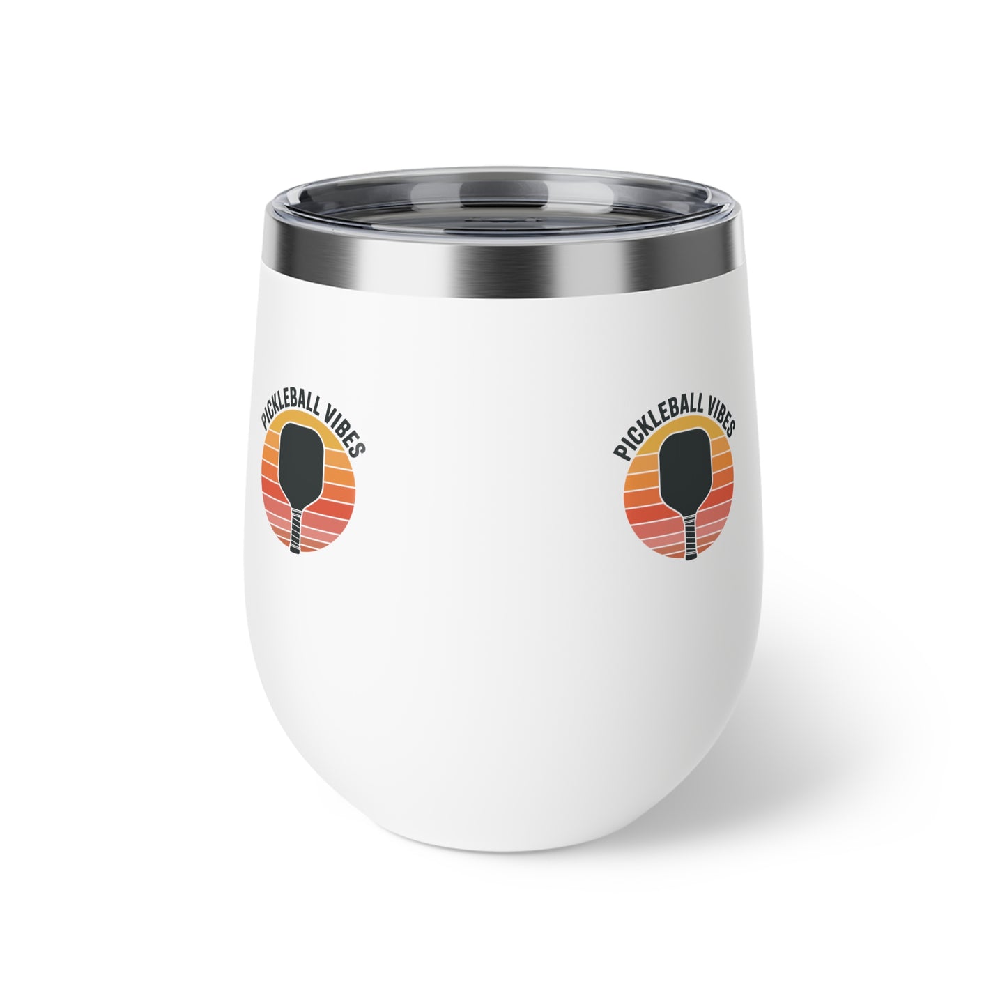 Pickleball Vibes Stylish Copper Insulated Cup, Perfect for Pickleball Parties, Gifts, Outdoor Adventures, Travel Mugs, Tumblers