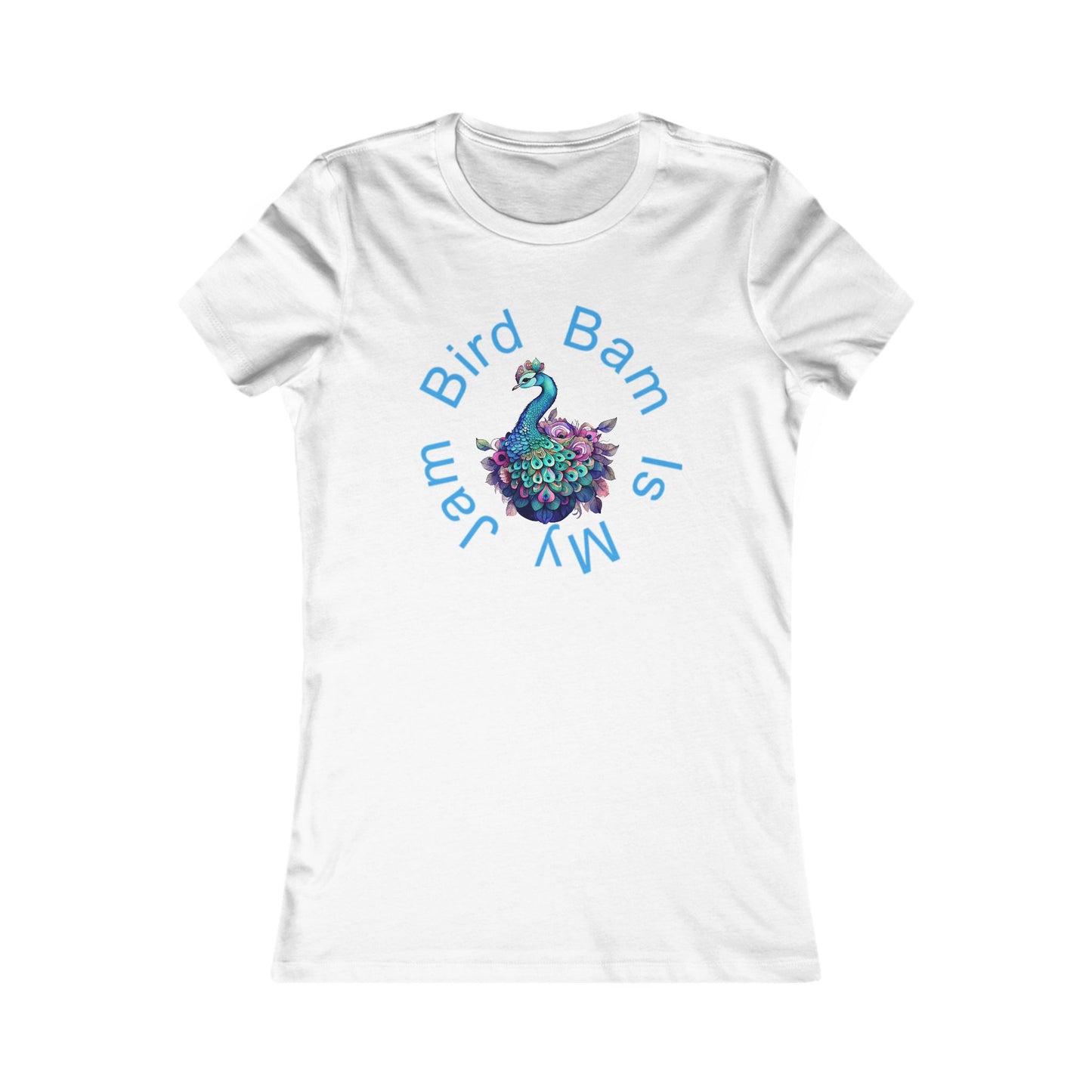 Women's Favorite Tee - Bird Bam is My Jam. Mahjong Fun Graphic Tee Shirt for Mahj Parties, Gifts, Friends, Drinks, Summer Style