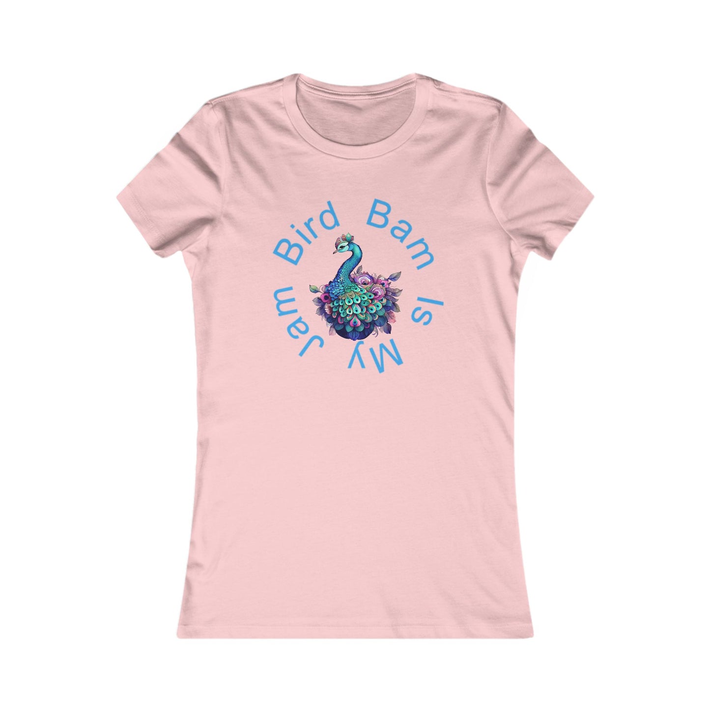Women's Favorite Tee - Bird Bam is My Jam. Mahjong Fun Graphic Tee Shirt for Mahj Parties, Gifts, Friends, Drinks, Summer Style