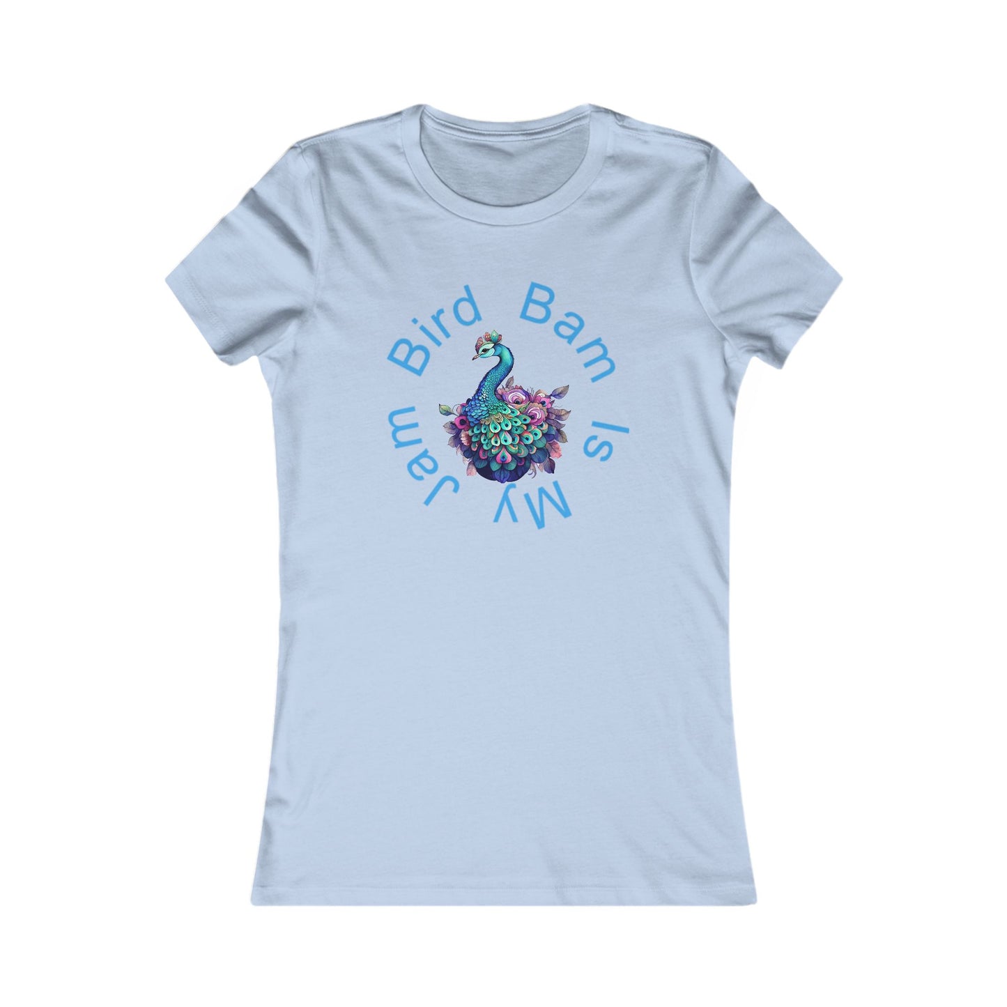 Women's Favorite Tee - Bird Bam is My Jam. Mahjong Fun Graphic Tee Shirt for Mahj Parties, Gifts, Friends, Drinks, Summer Style