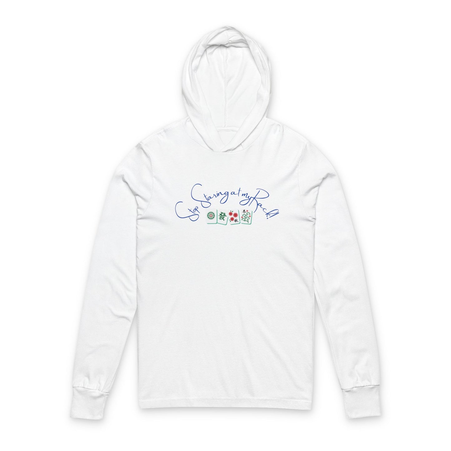 Stop Staring at My Rack Mahjong Hoodie Tee, Best for the Mahj Player!